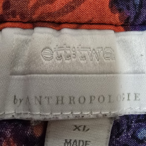 Anthropologie Ett Twa Women‎ XL Wynnewood High Rise Floral Shorts Pockets Red - Picture 5 of 7